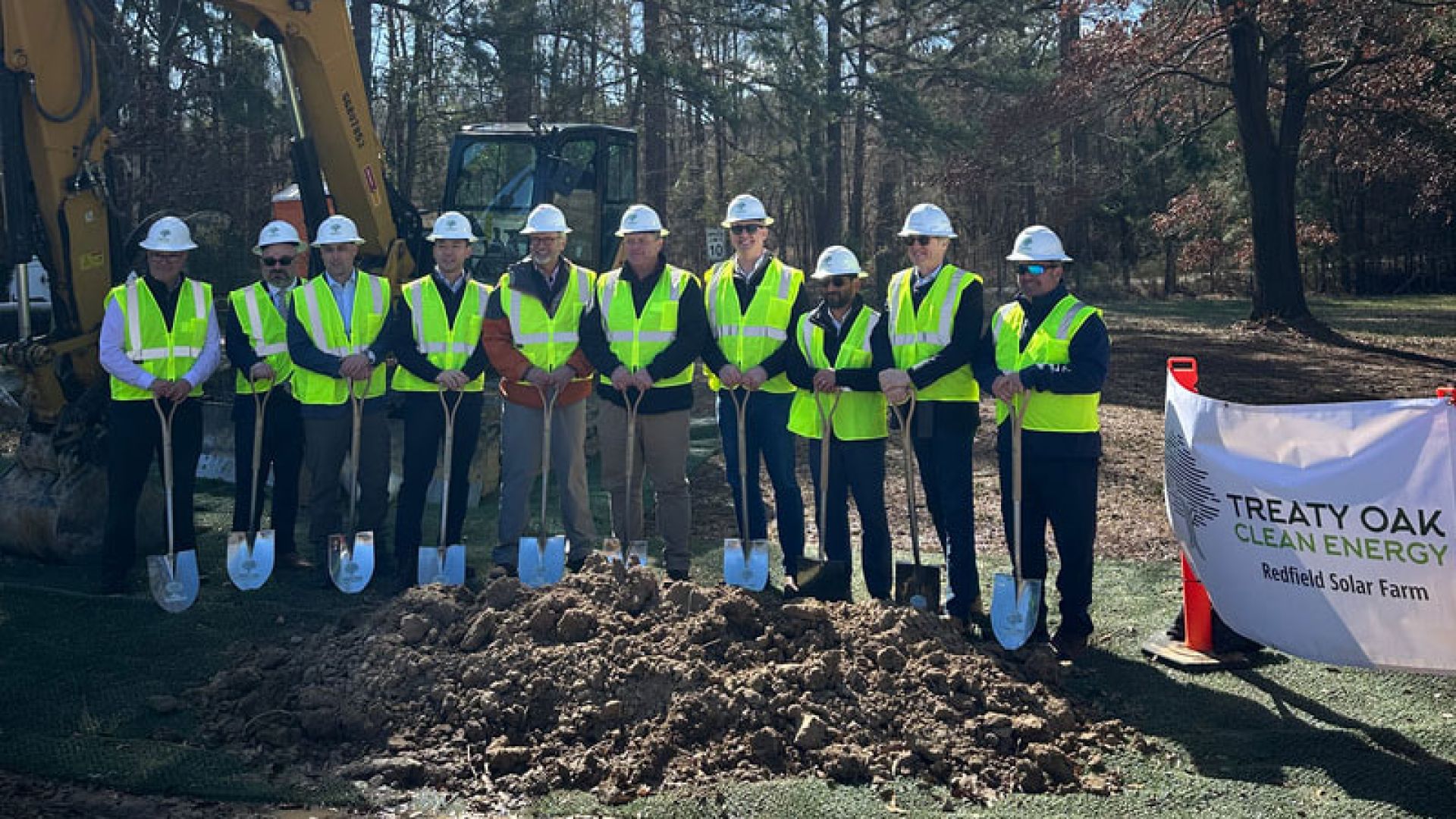 SREA member Treaty Oak Energy breaks ground on 100 MW Redfield Solar Project